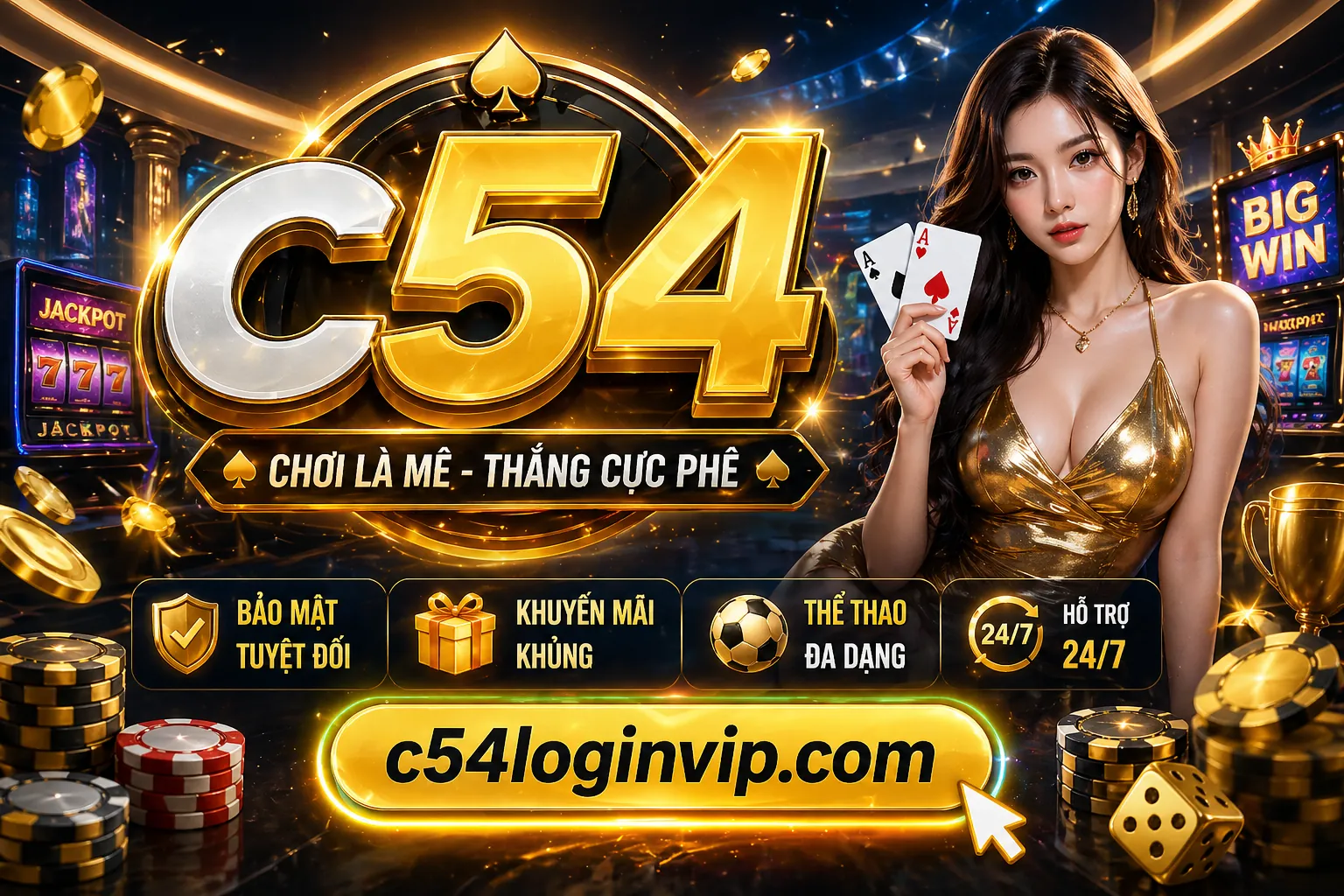 Hình ảnh Nổ Hũ sv366 nổ hũ với biểu tượng jackpot và tiền vàng